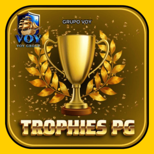 Imagem promocional da TROPHIESPG mostrando a plataforma e suas vantagens